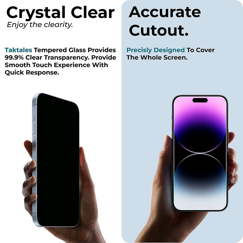 Screen Protector Tempered Glass for iPhone 14 Pro 
