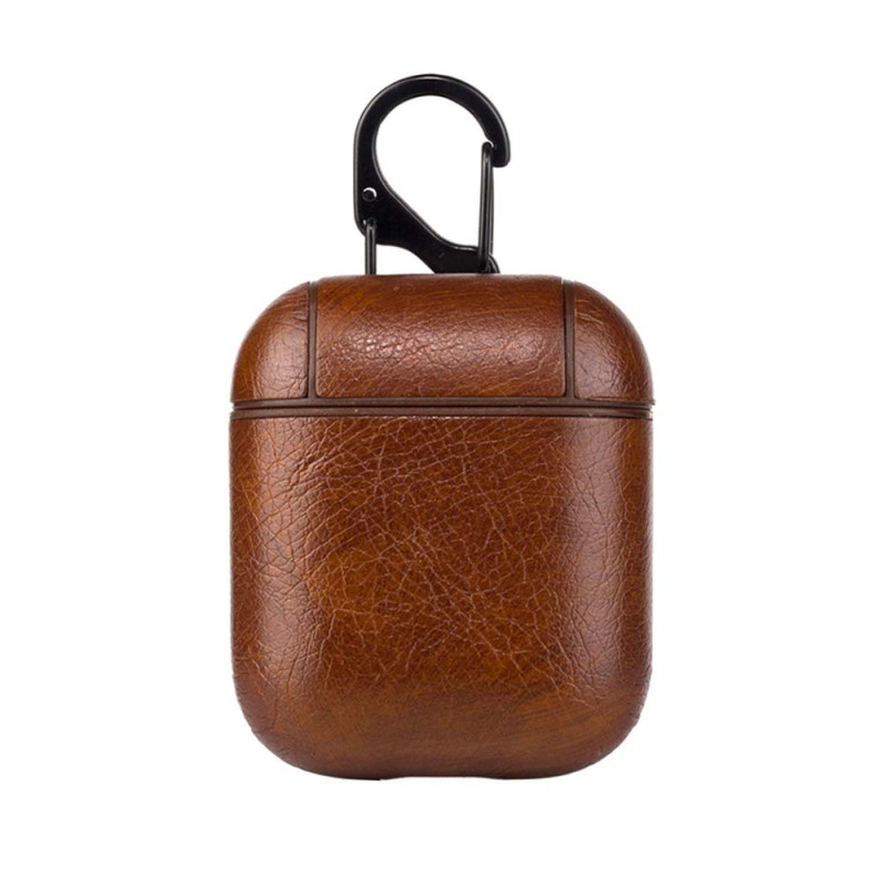 Leather Case for Apple Airpods - Dark Brown