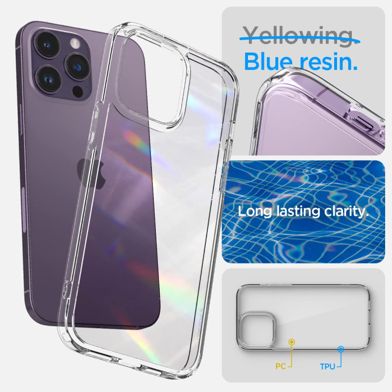 Liquid Crystal Clear Back Cover Case for iPhone