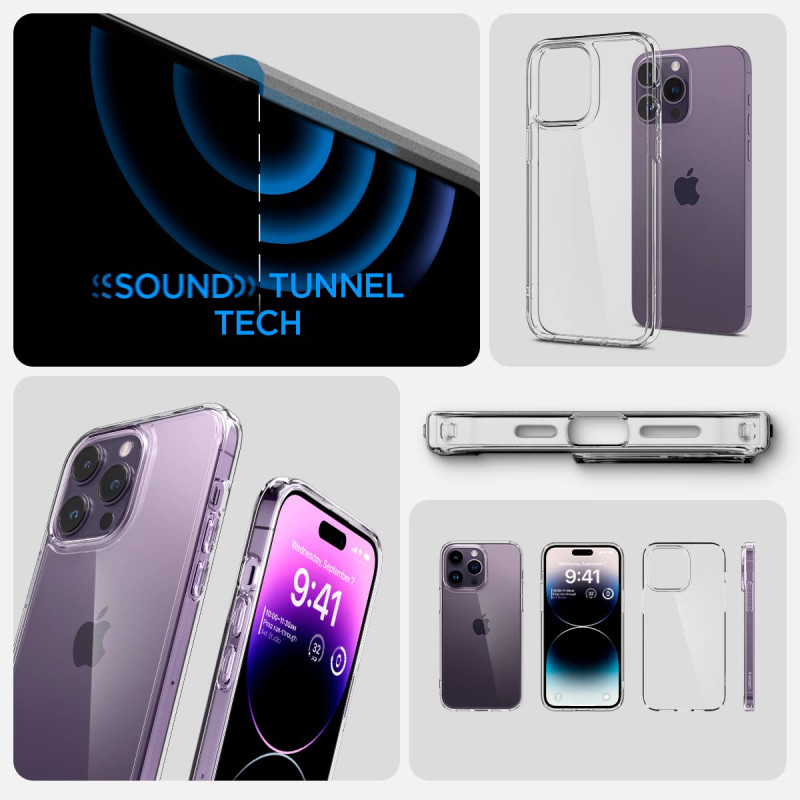Liquid Crystal Clear Back Cover Case for iPhone